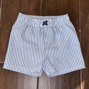 Striped Blue and White Kids Shorts